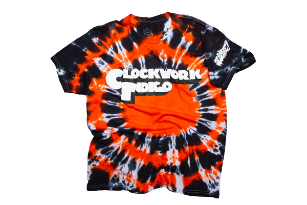 CLOCKWORK TIE DYE ZOMBIE! T-SHIRT.