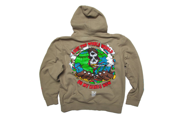 Whole World Pullover Hood.