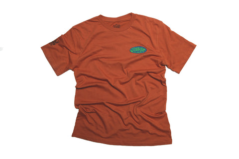 Flat Zom Bush Bies Embroidered Logo T-Shirt.
