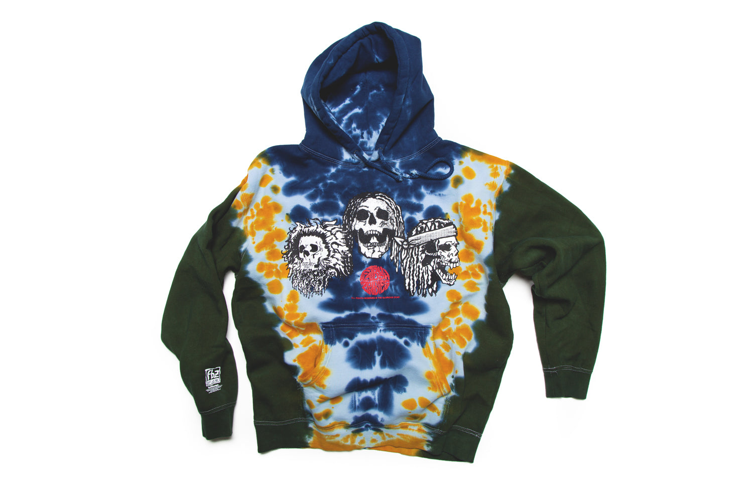 FLATBUSH ZOMBIES LA FAMILIA TRI-DIP high quality PULLOVER HOOD